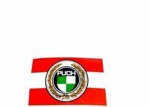 Puch Logo - Puch Logo inside Austrian flag Decal