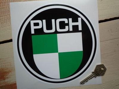 Puch Logo - Puch Logo Round Sticker. 6.5