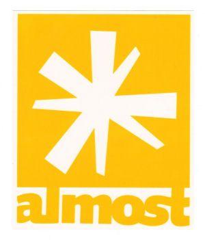 Almost Logo - Almost - Logo Script - Yellow - £1.95 : boardriderstickers - genuine ...