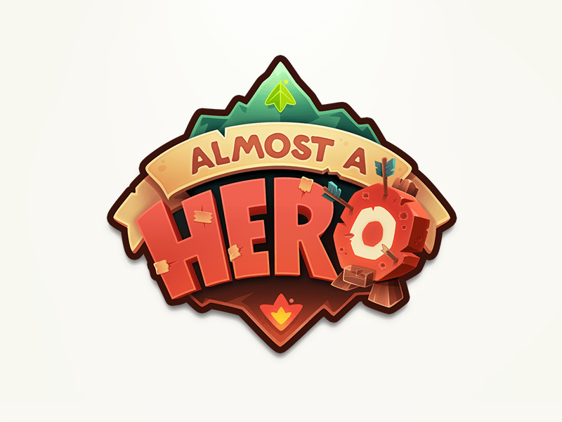 Almost Logo - Almost A Hero Logo by Pablo Hernández | Dribbble | Dribbble