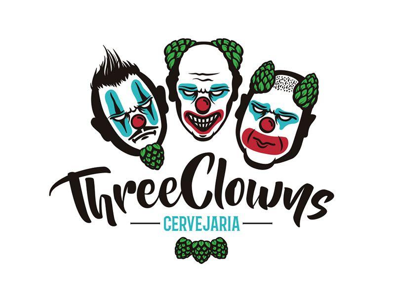 Clown Logo - Three Clown Beer Logo by Ricardo Braghetto | Dribbble | Dribbble