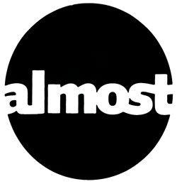 Almost Logo - Almost Circle Logo Sticker - Black