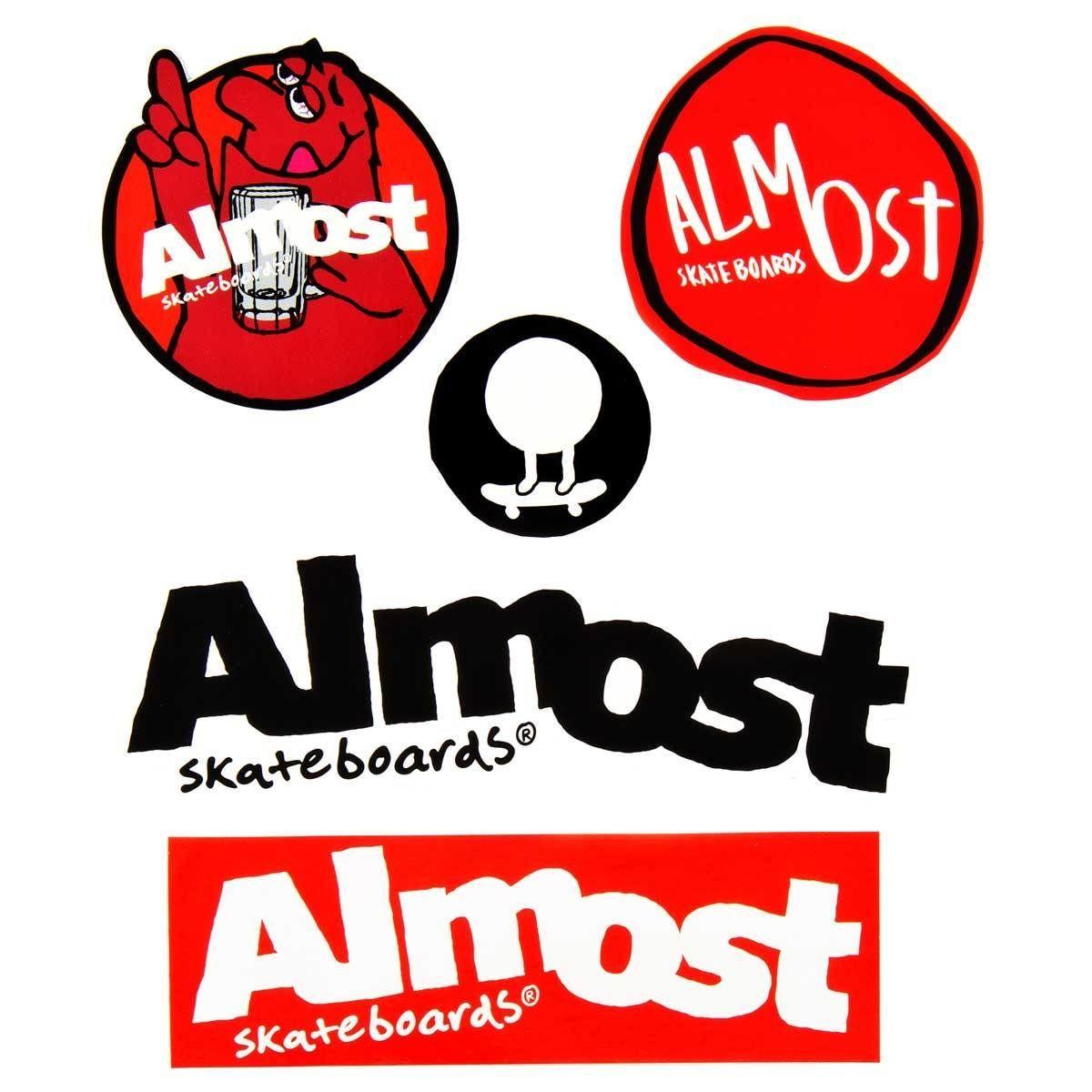 Almost Logo - Details About Almost Skateboarding Sticker Pack 5 Multi X5