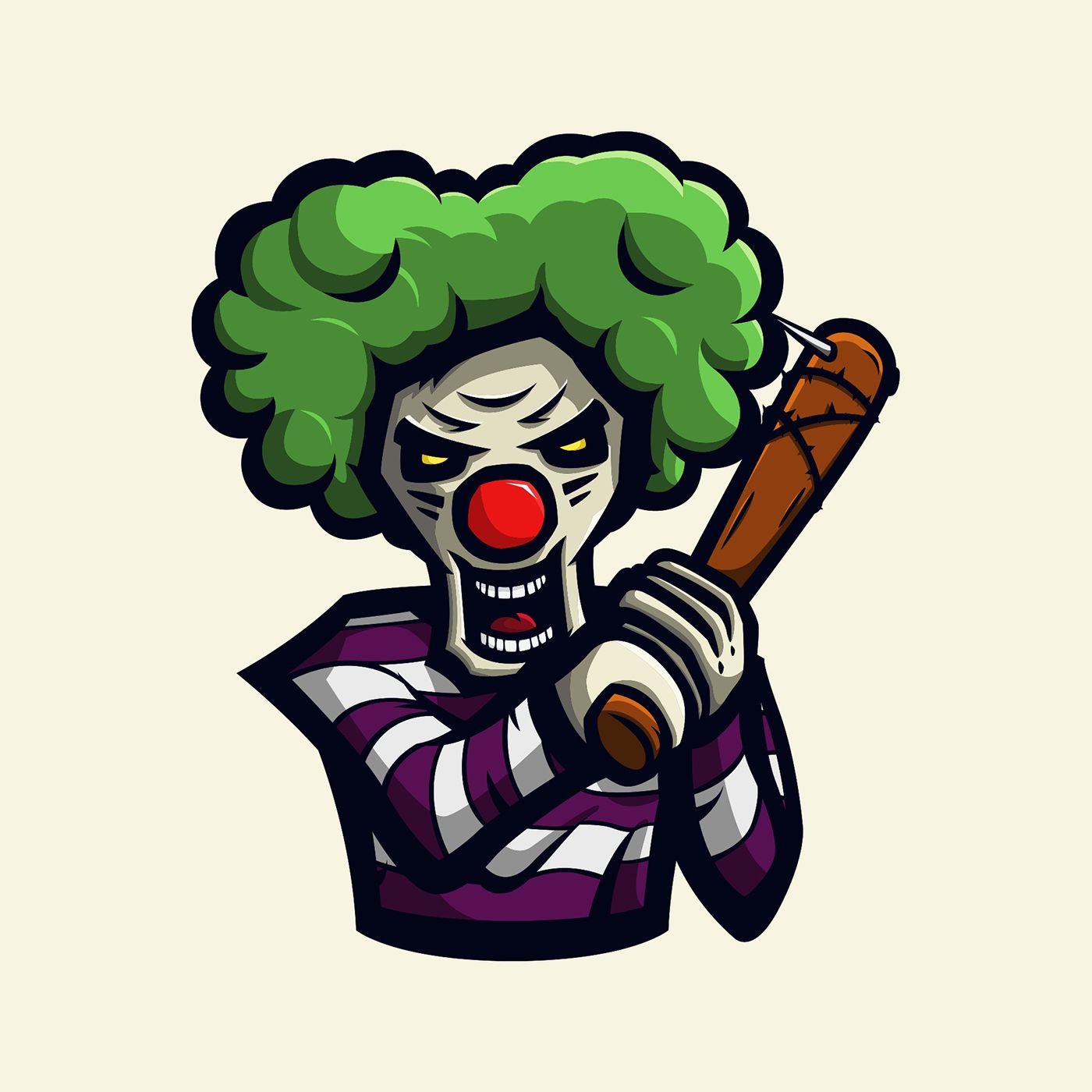 Clown Logo - Premade Crazy Clown Esports Logo / Mascot on Behance