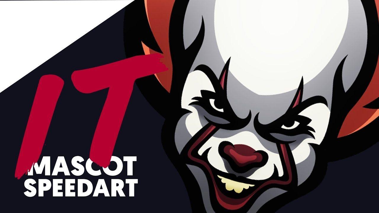 Clown Logo - Adobe Illustrator | IT | Pennywise the Clown | Mascot / Sports Logo ...