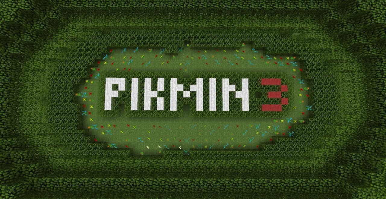 Pikmin Logo - Pikmin 3 Logo Minecraft Project