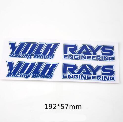 Volk Logo - 4Pcs Car Styling Volk Rays Engineering Wheel Sticker Volk Racing