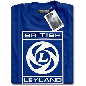 Leyland Logo - NEW British Leyland Logo Vintage Classic Motoring Cars Mens Blue ...