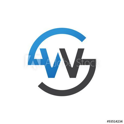 SW Logo - WS or SW letters, blue circle S logo shape - Buy this stock vector ...