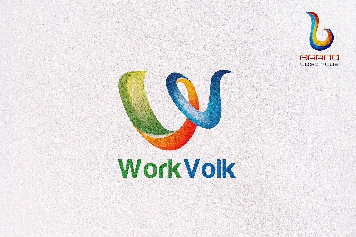Volk Logo - 3D Letter W Logo Design Templates ~ Logo Templates ~ Creative Market