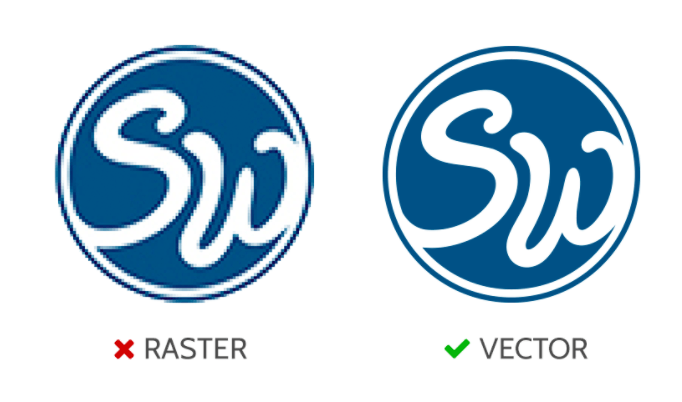 SW Logo - SW Logo Rastor vs Vector