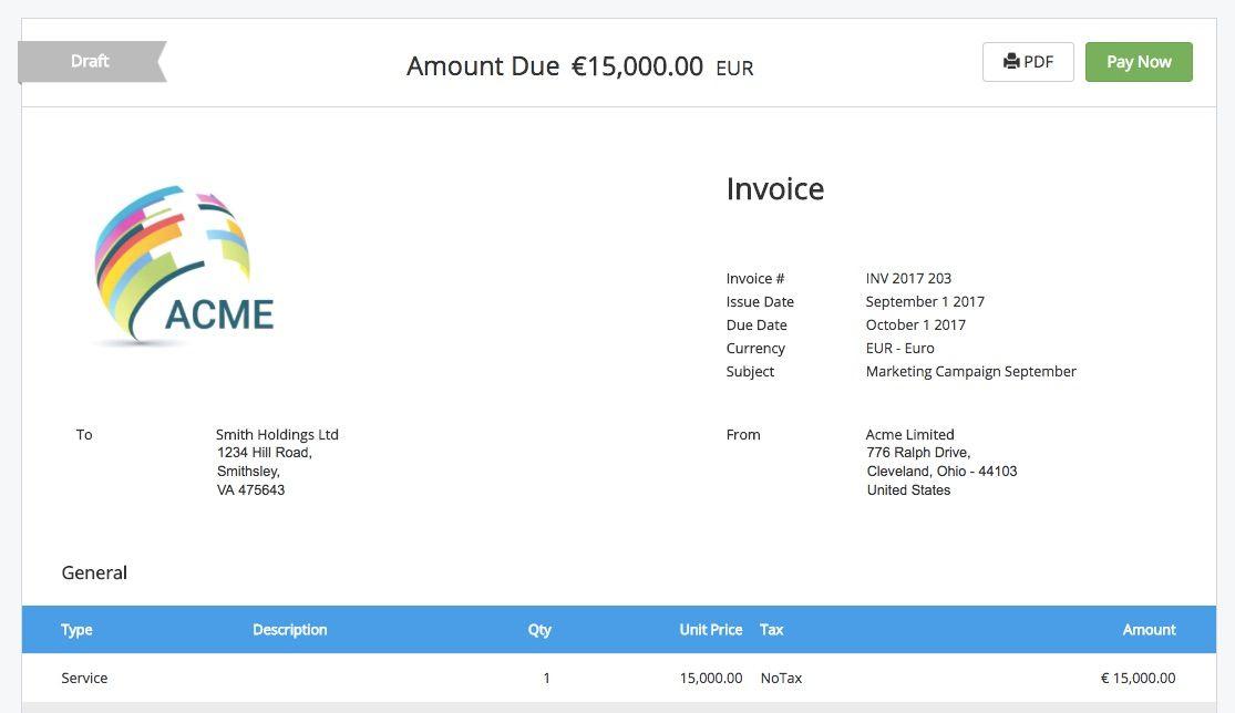 Invoice Logo - Upload a company logo