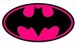 Batgirl Logo - BATGIRL****BATMAN LOGO PINK*** ****FABRIC/T-SHIRT IRON ON TRANSFER ...