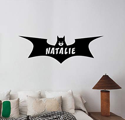 Batgirl Logo - Amazon.com: Personalized Name Batgirl Logo Wall Decal Custom Sticker ...