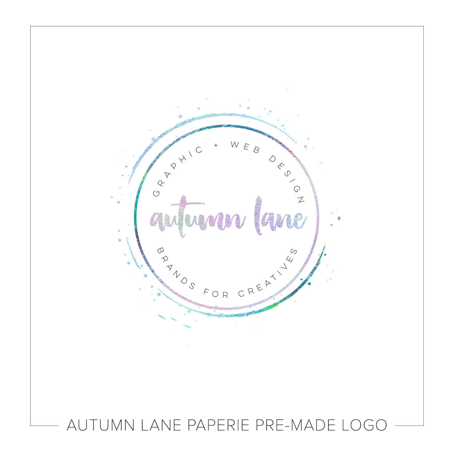 Beachy Logo - Pale Beachy Circle Logo K06 | Autumn Lane Paperie
