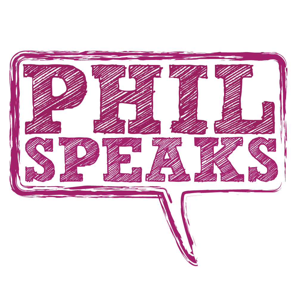 Phil Logo - Phil Speaks' Logo Design | Sketchblog