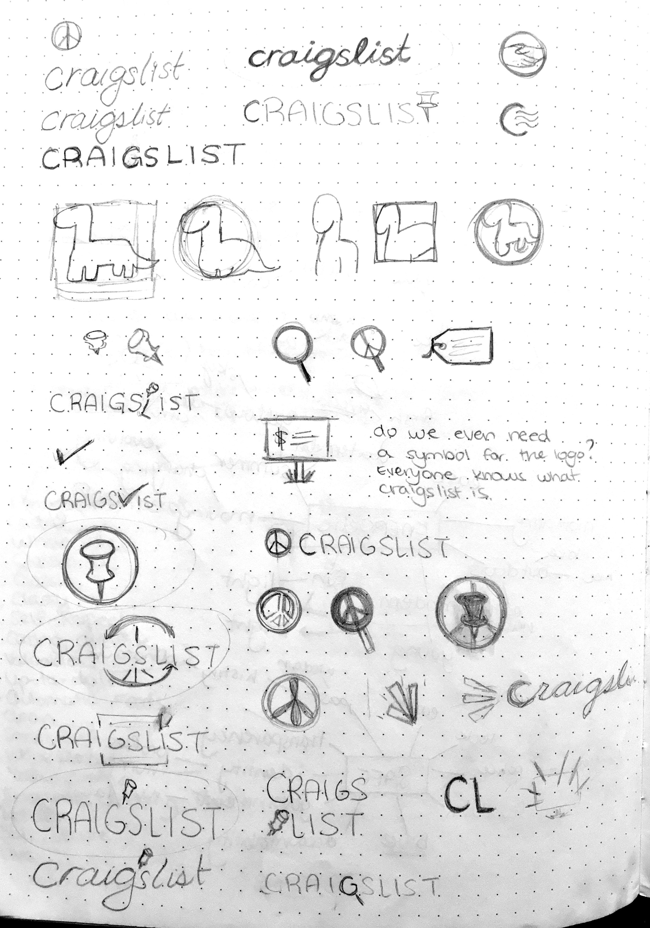 Cragslist Logo - Craigslist Rebrand, a Two-Day Design Sprint · Yoga+UX Blog