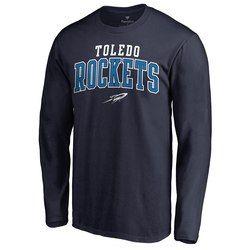 Squareup Logo - Men's Fanatics Branded Navy Toledo Rockets Team Logo Square Up T-Shirt