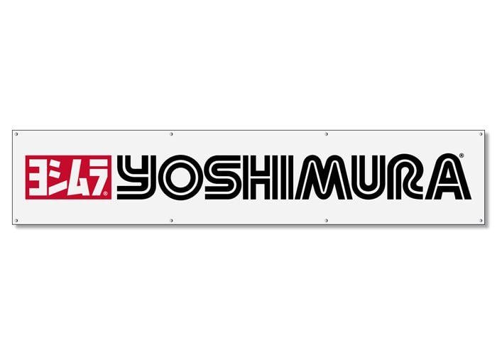 Yoshimura Logo - Yoshimura Banner Logo White 2 ft x 10 ft