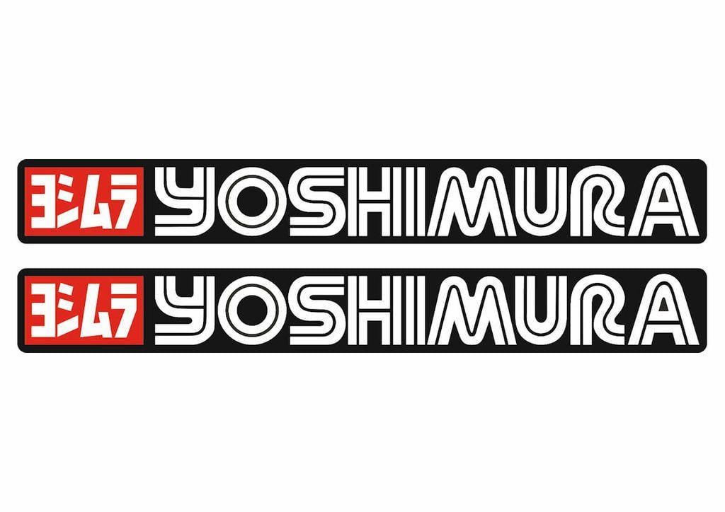 Yoshimura Logo - Details about Yoshimura Decals Stickers for Exhaust Graphic Set Vinyl  Adhesive 2 Pcs Black