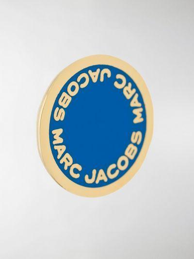 Jacobs Logo - Marc Jacobs blue Brass logo pendant earrings| Stefaniamode.com