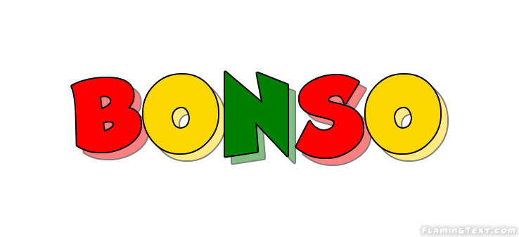 Bonso Logo - Ghana Logo. Free Logo Design Tool from Flaming Text