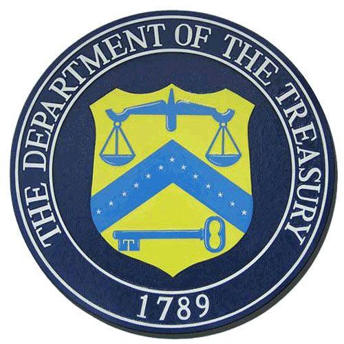 Treasury Logo - U.S. Department of the Treasury wooden plaque seals & podium logo