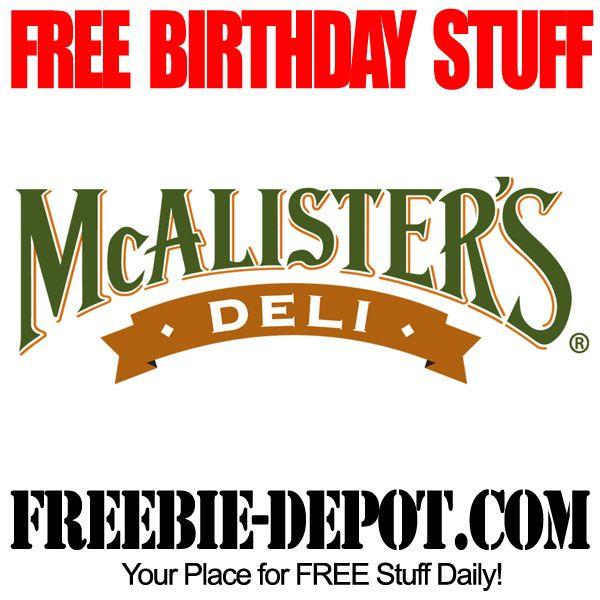 McAlister's Logo - FREE BIRTHDAY STUFF