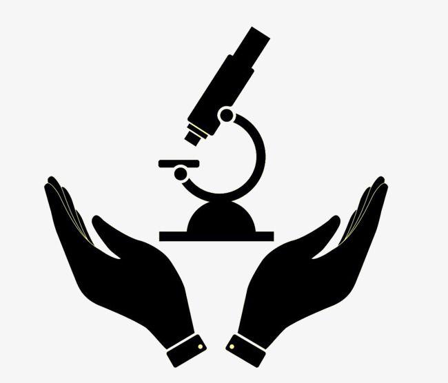 Microscope Logo - Hands Care The Logo Of The Microscope, Logo Clipart, Microscope ...