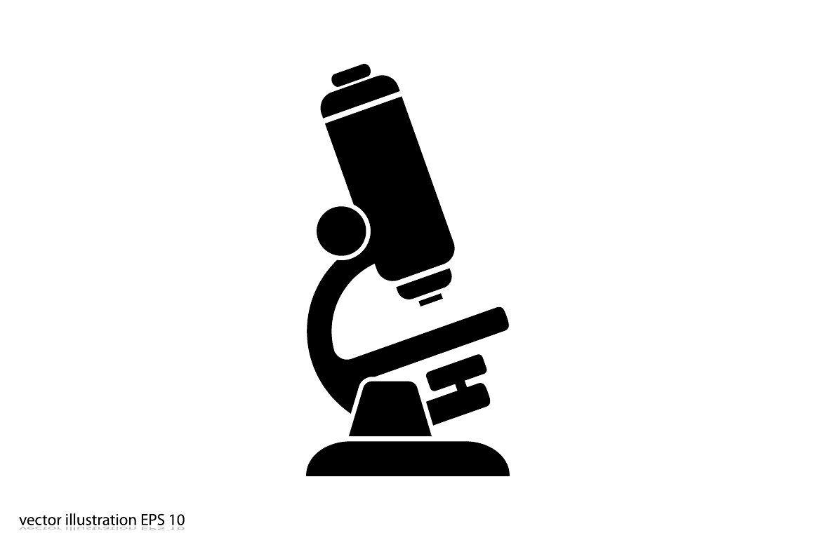 Microscope Logo - microscope icon vector ~ Icons ~ Creative Market