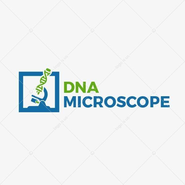 Microscope Logo - DNA Microscope Logo - Logo Is Us