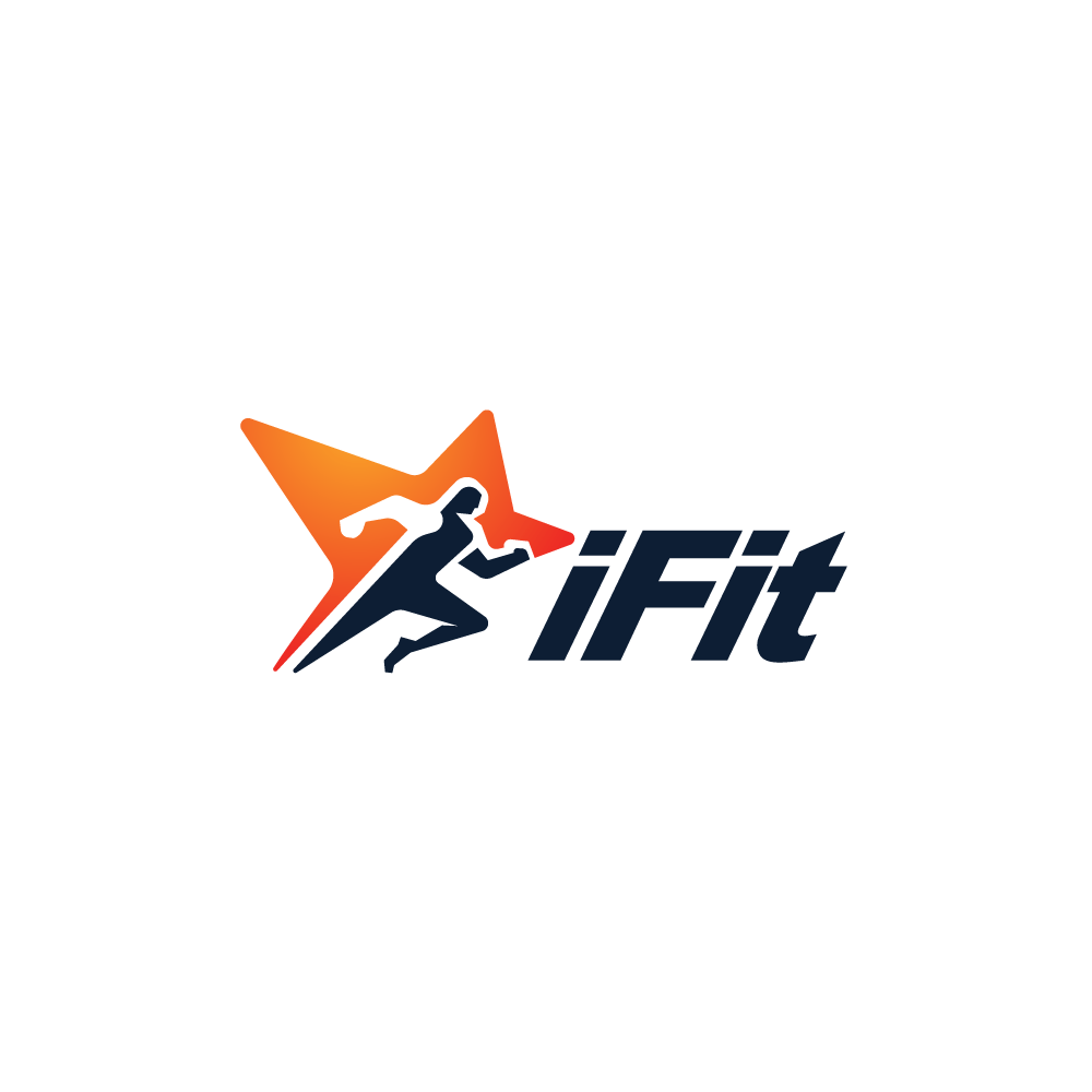 Runner Logo - SOLD – iFit—Star Runner Logo Design | Logo Cowboy