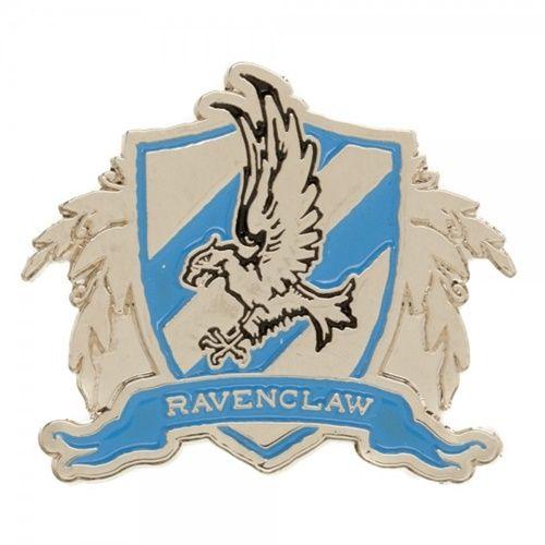 Ravenclaw Logo - Harry Potter House of Ravenclaw Gold and Light Blue Logo Metal Pin ...