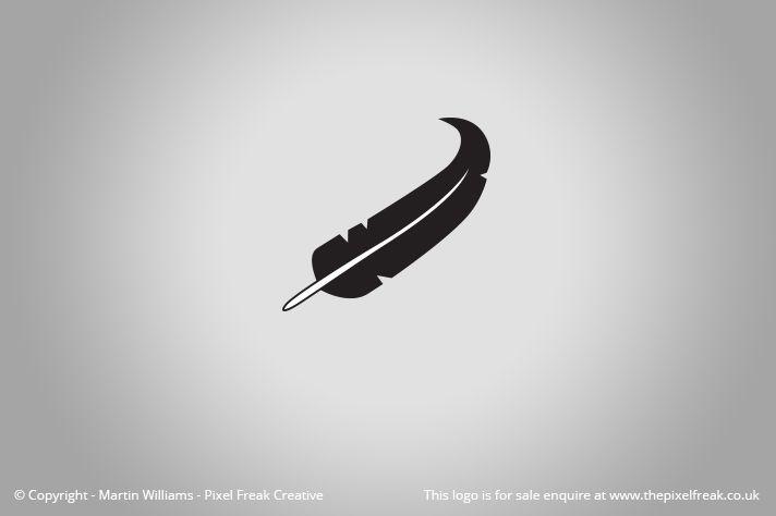 Quill Logo - Feather / Quill Logo *For Sale* – Logo Design | Graphic Designer ...
