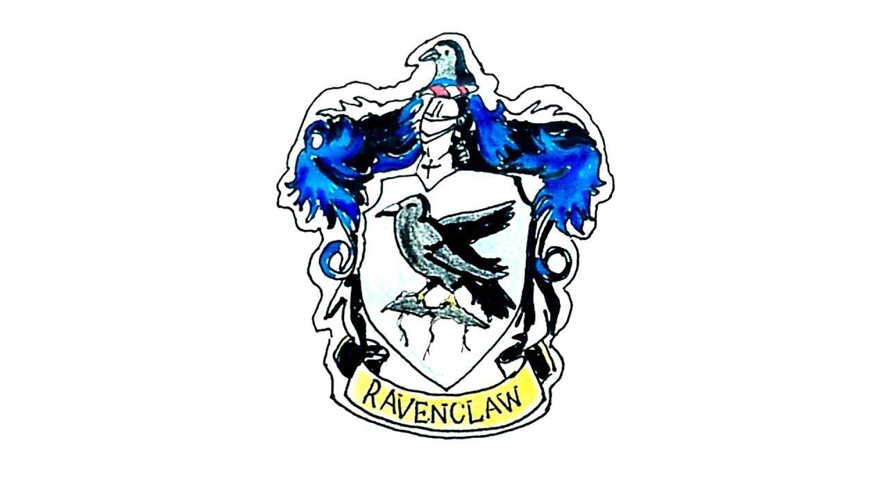 Ravenclaw Logo - How to Draw the Ravenclaw Crest from Harry Potter - YouTube