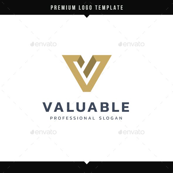 Valuable Logo - Software and V Graphics, Designs & Templates from GraphicRiver