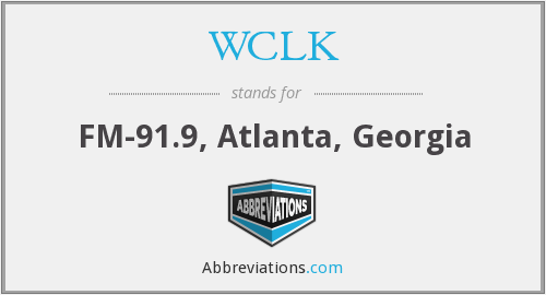 WCLK Logo - WCLK 91. Atlanta, Georgia