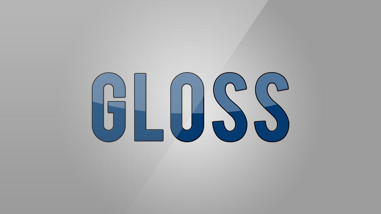 Glossy.com Logo - Photoshop: Gloss Effect Tutorial