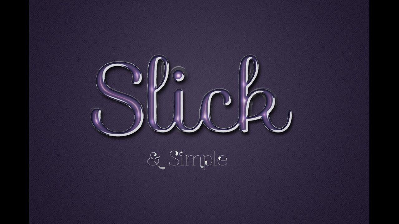 Glossy.com Logo - Photoshop Text Effect Tutorial How to Create Elegant Glossy Effect ...