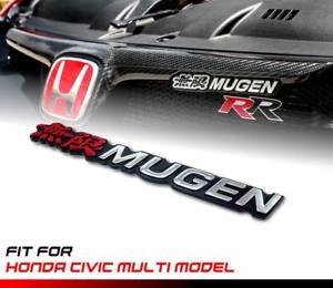 Mugen Logo - Black Chrome MUGEN Logo Emblem Badge Honda Civic Multi Model ...