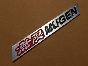 Mugen Logo - MUGEN Logo Aluminium Red Black Part Car Spoiler Badge Emblem ACURA ...