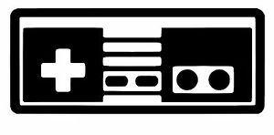 NES Logo - Nintendo NES Controller retro Sticker Decal Logo Super SNES mario ...