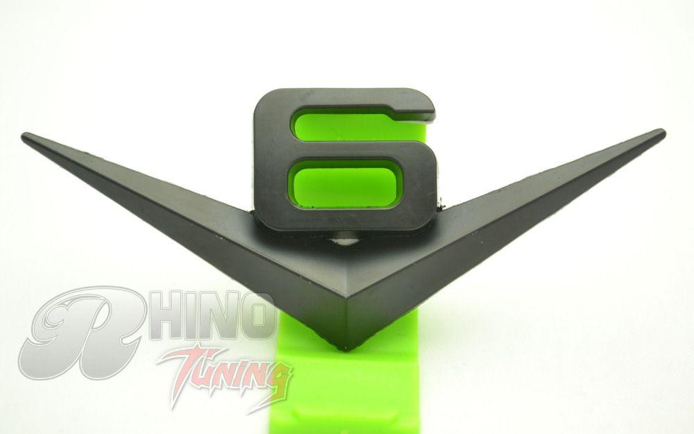 V6 Logo - Black V6 3D Logo Car Rear Boot Trunk Badge V6 Car Side Wing Emblem ...