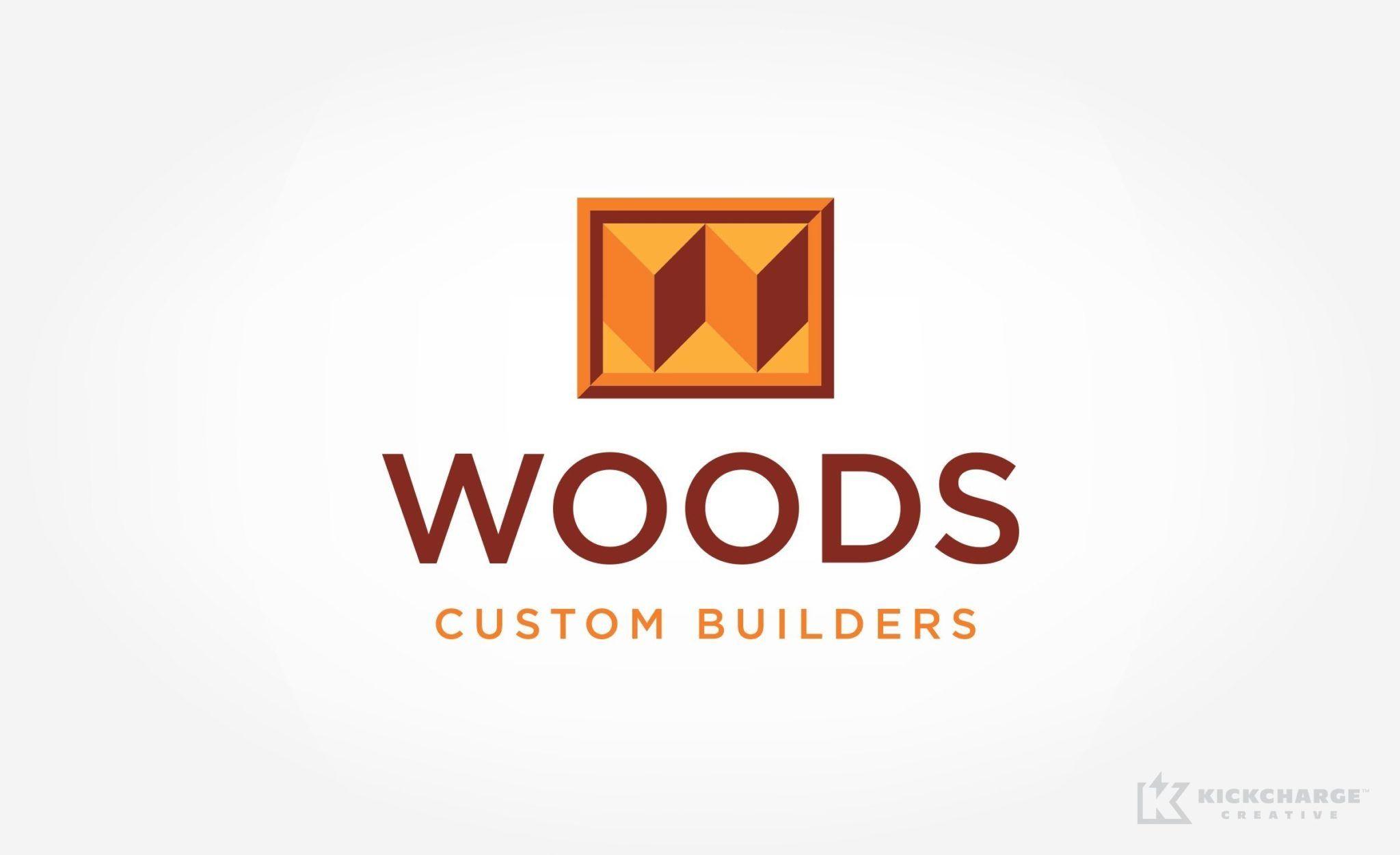 Woods Logo - Woods Custom Builders - KickCharge Creative | kickcharge.com ...