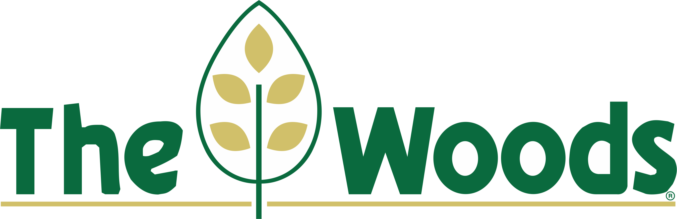 Woods Logo - Woods Logo Green & Gold - Registered - Transparent - Almost Heaven ...