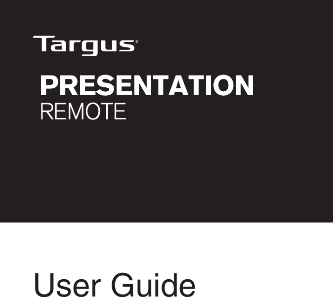 Targus.com Logo - 000021 2.4G wireless Presenter User Manual Manual Targus Group ...