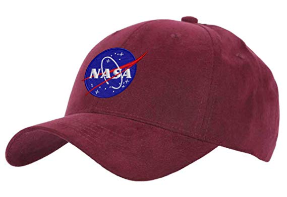 Embroidary Logo - NASA Embroidery Logo Maroon Cap: Amazon.co.uk: Clothing