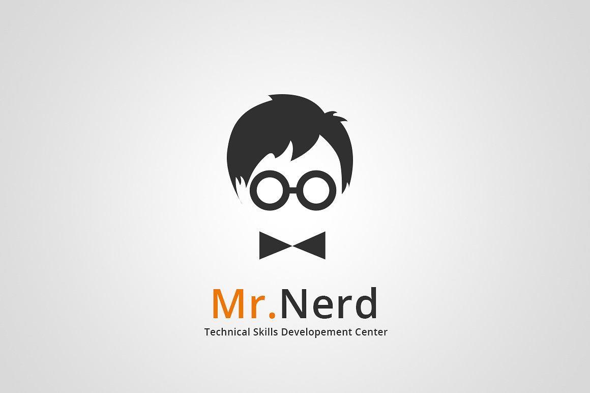 N.E.r.d Logo - Mr.Nerd Logo Template Logo Templates Creative Market
