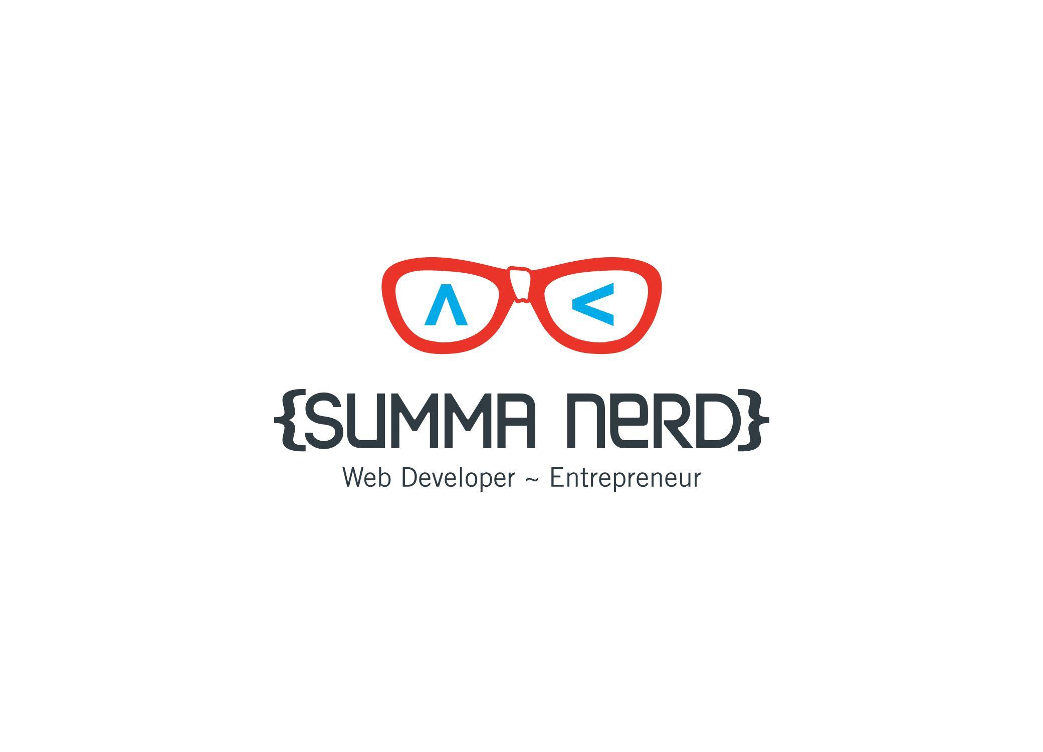 N.E.r.d Logo - Summa Nerd Logo - Creme de Mint Design