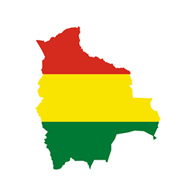Bolivia Logo - Flag map of Bolivia logo vector